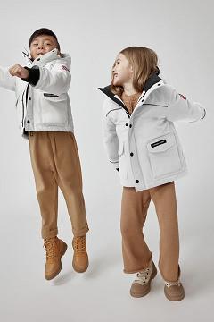Chamarras Canada Goose Niños Outlet - Lynx Abrigos Blancos GN7205963